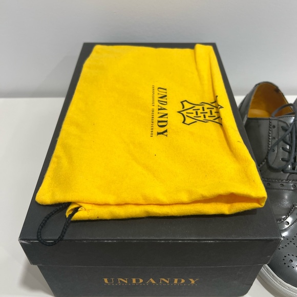 Mens Brogue Dress Sneaker - Premium Leather - Size 10 - Picture 6 of 9